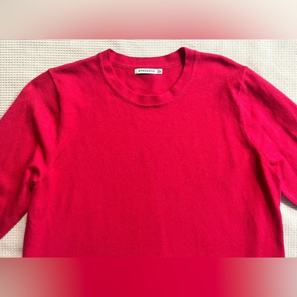 Staccato Women's Pink Sweater w Buttons on Sleeves Size XL - Picture 5 of 12